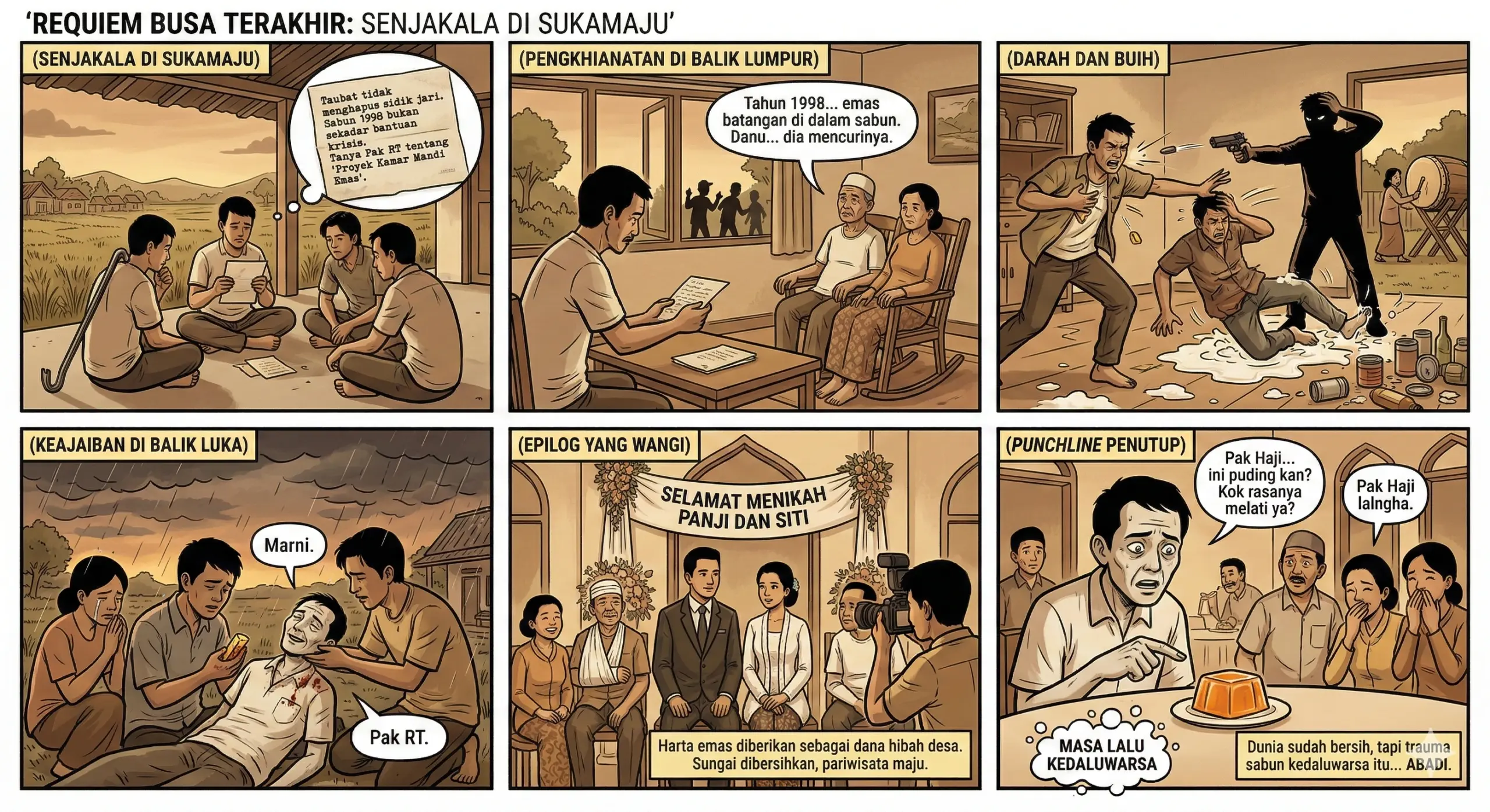 Emas murni yang ditemukan di dalam saku Asep setelah menyelamatkan Panji dari tembakan Danu.